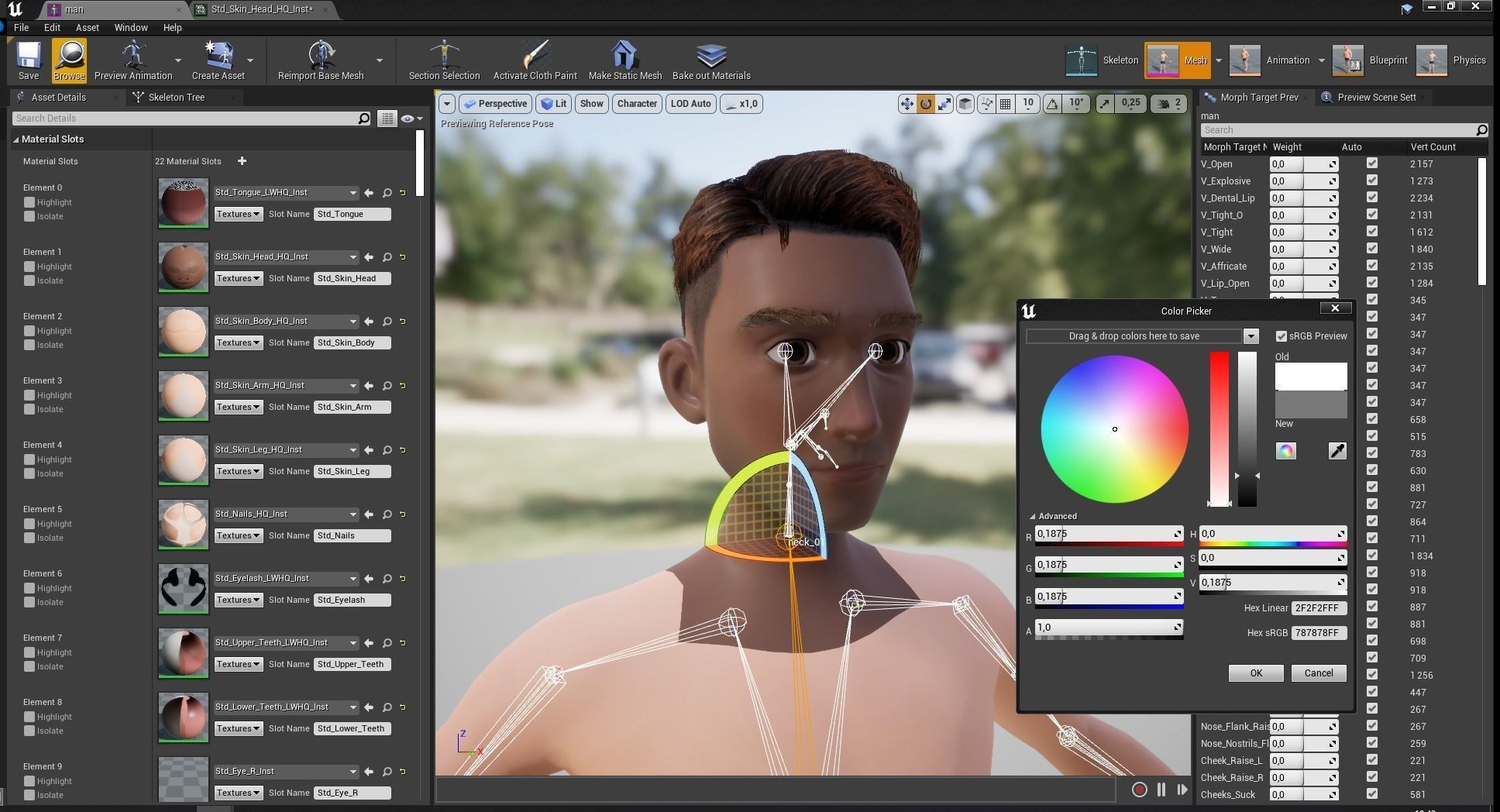 Base mesh body character of man Low-poly 3D model_32