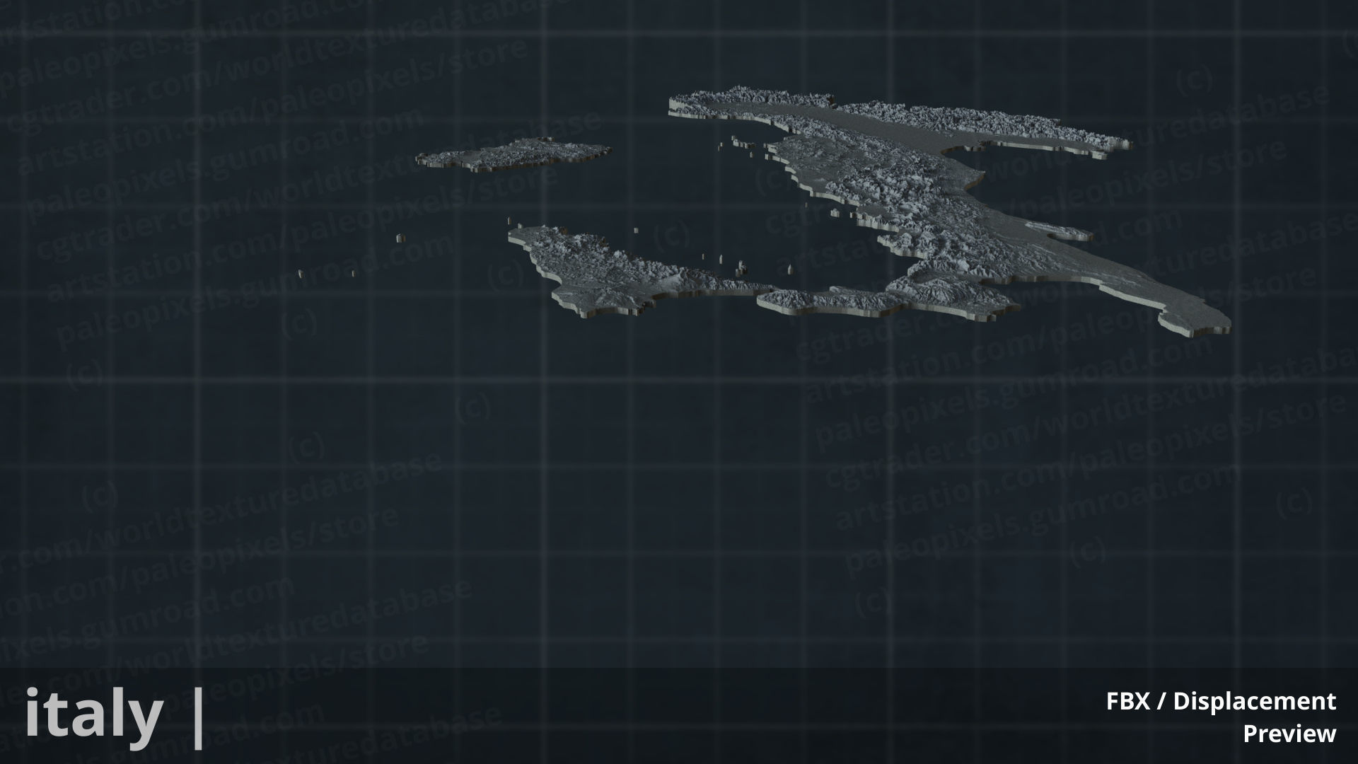 Italy  FBX 3D printable mesh  3D print model_6