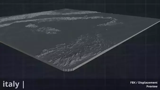 Italy  FBX 3D printable mesh 