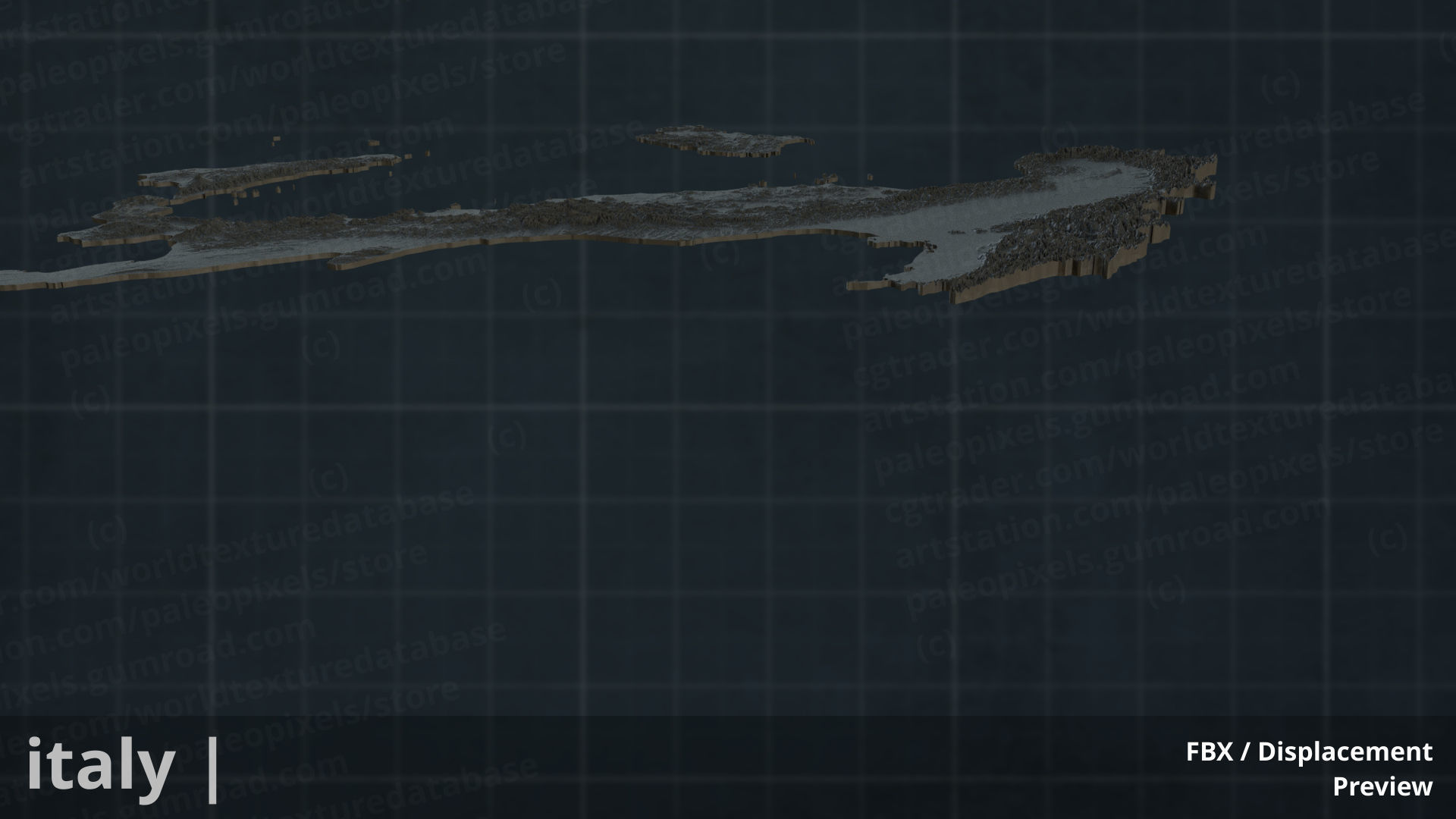 Italy  FBX 3D printable mesh  3D print model_8