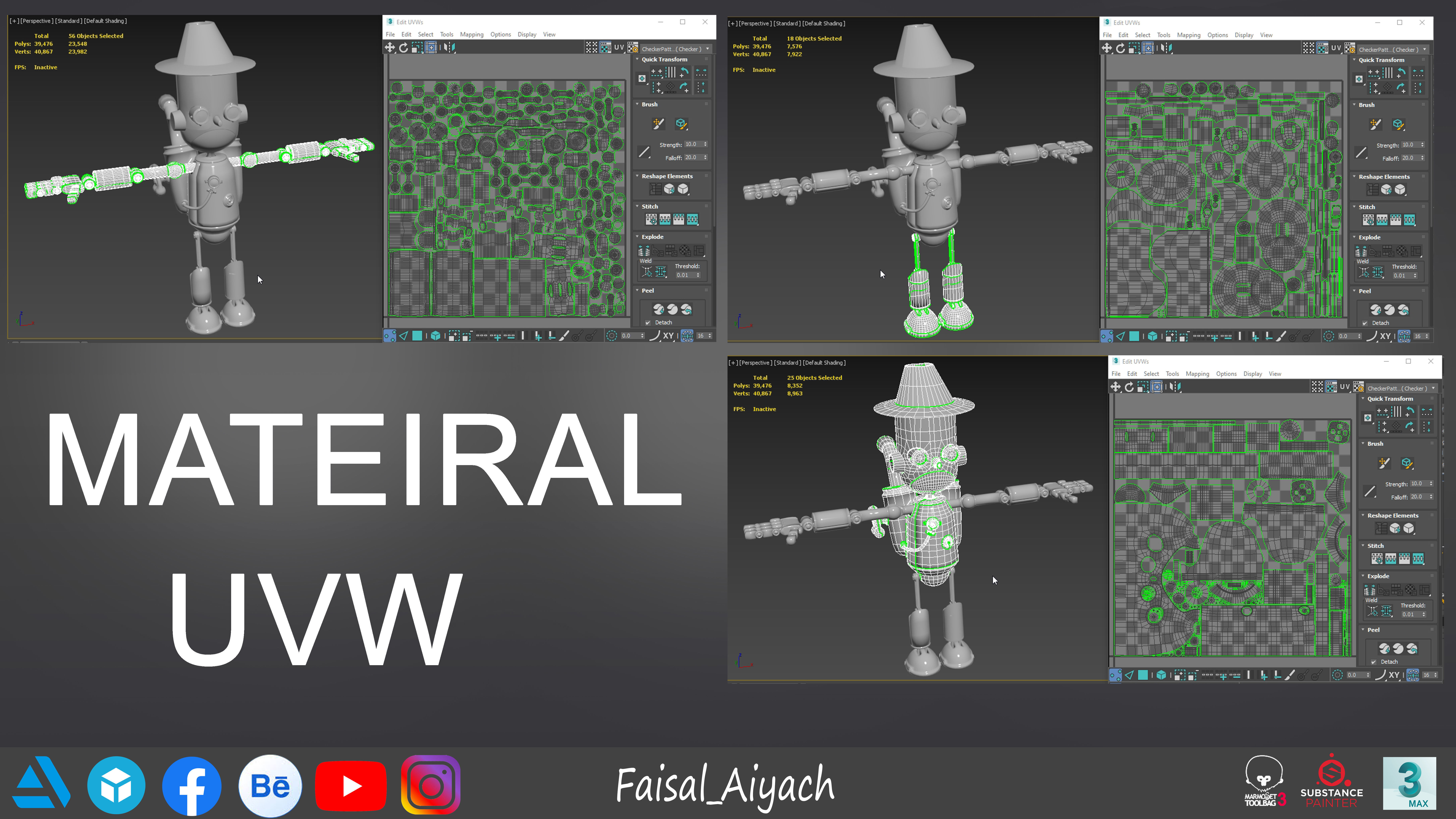 Robot Vivo 2V Low-poly 3D model_8