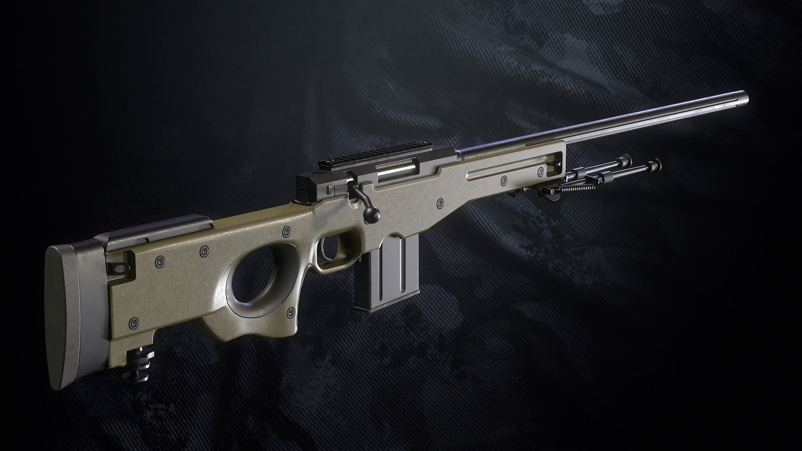 SR 96 P Sniper Rifle Low-poly 3D model_10