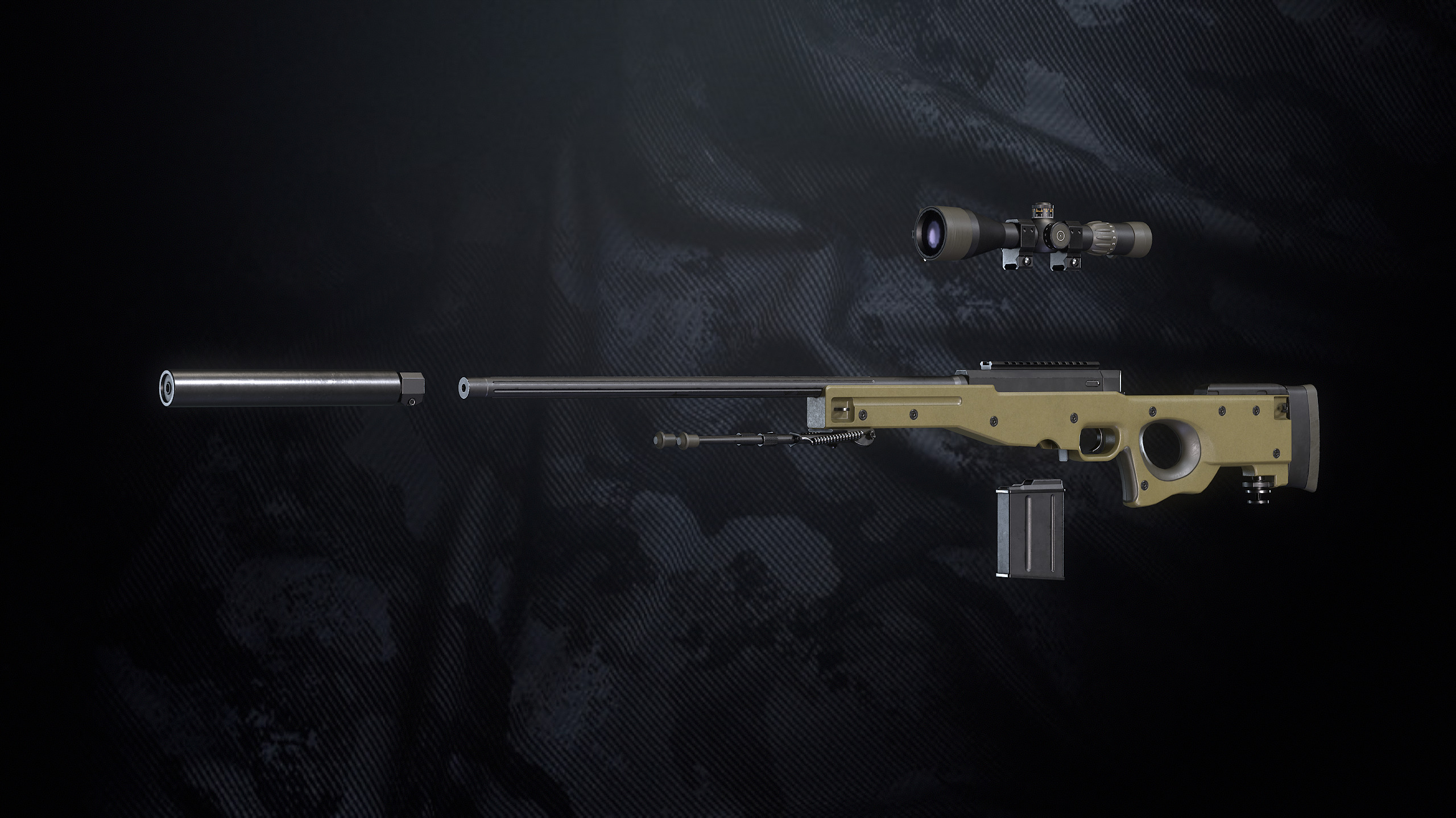 SR 96 P Sniper Rifle Low-poly 3D model_5