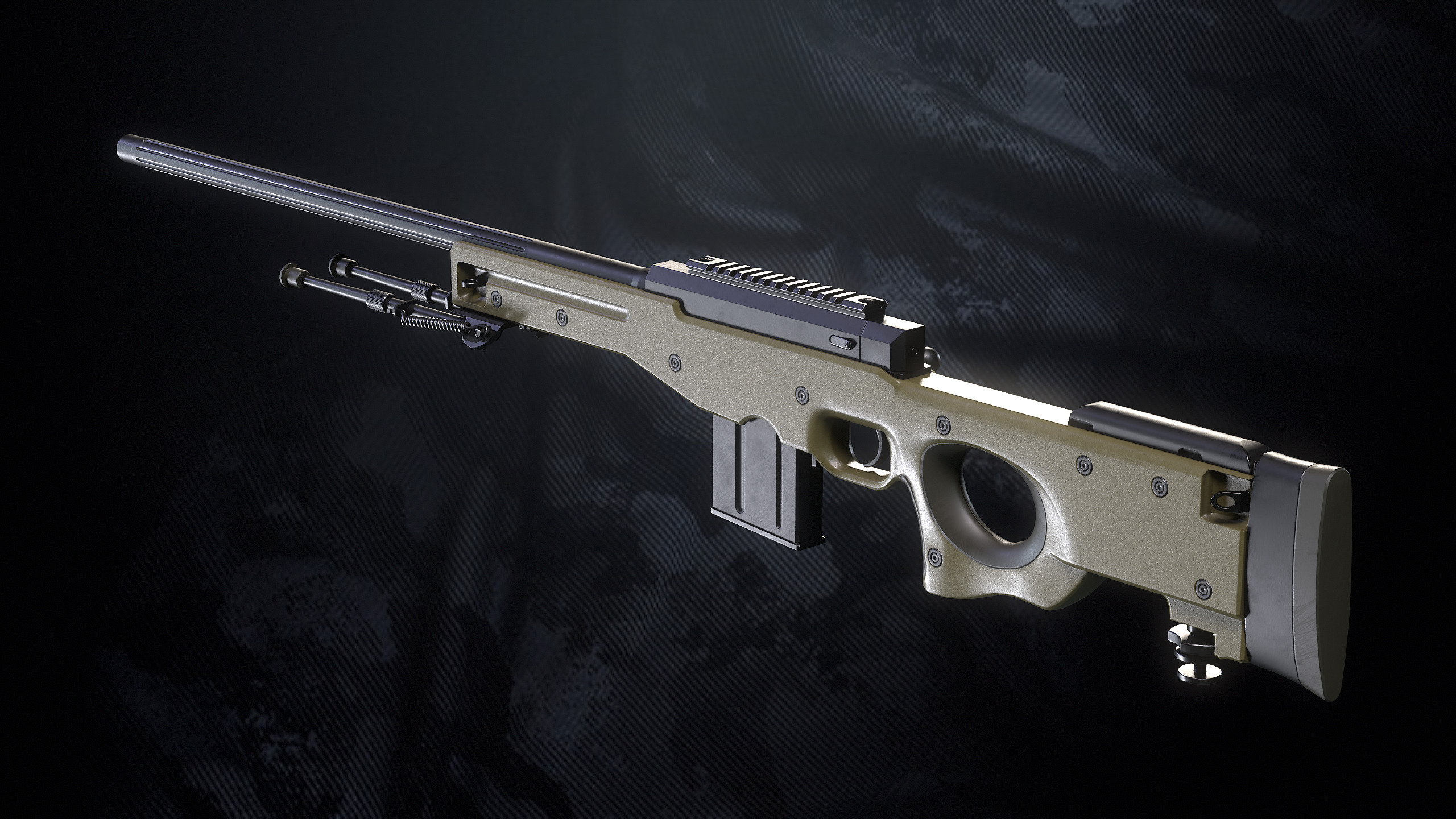 SR 96 P Sniper Rifle Low-poly 3D model_9