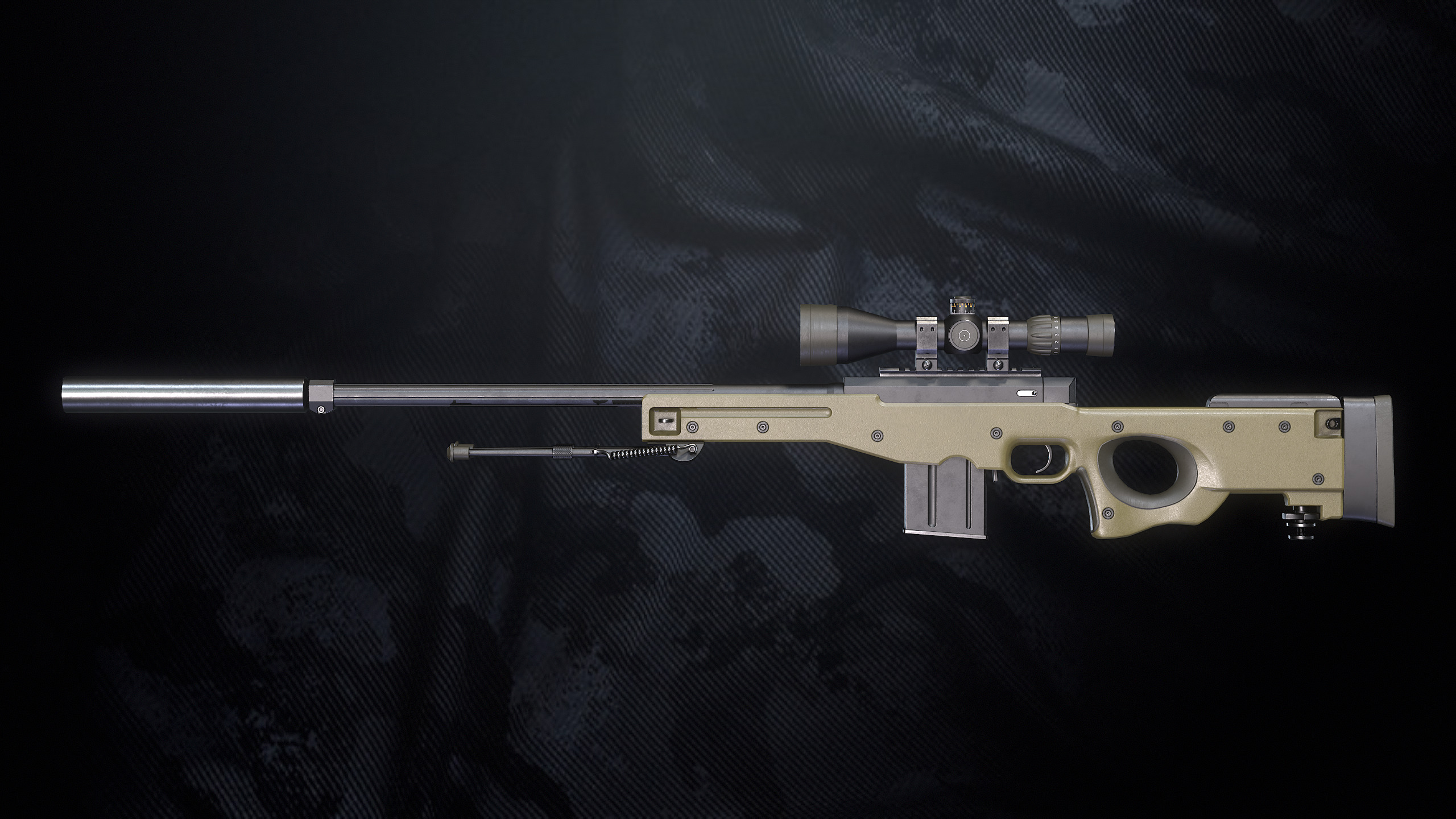 SR 96 P Sniper Rifle Low-poly 3D model_4