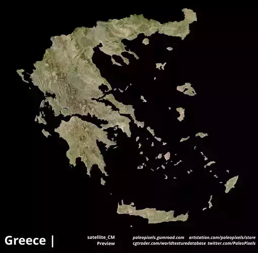 Greece  Satellite  High resolution Maps and masks