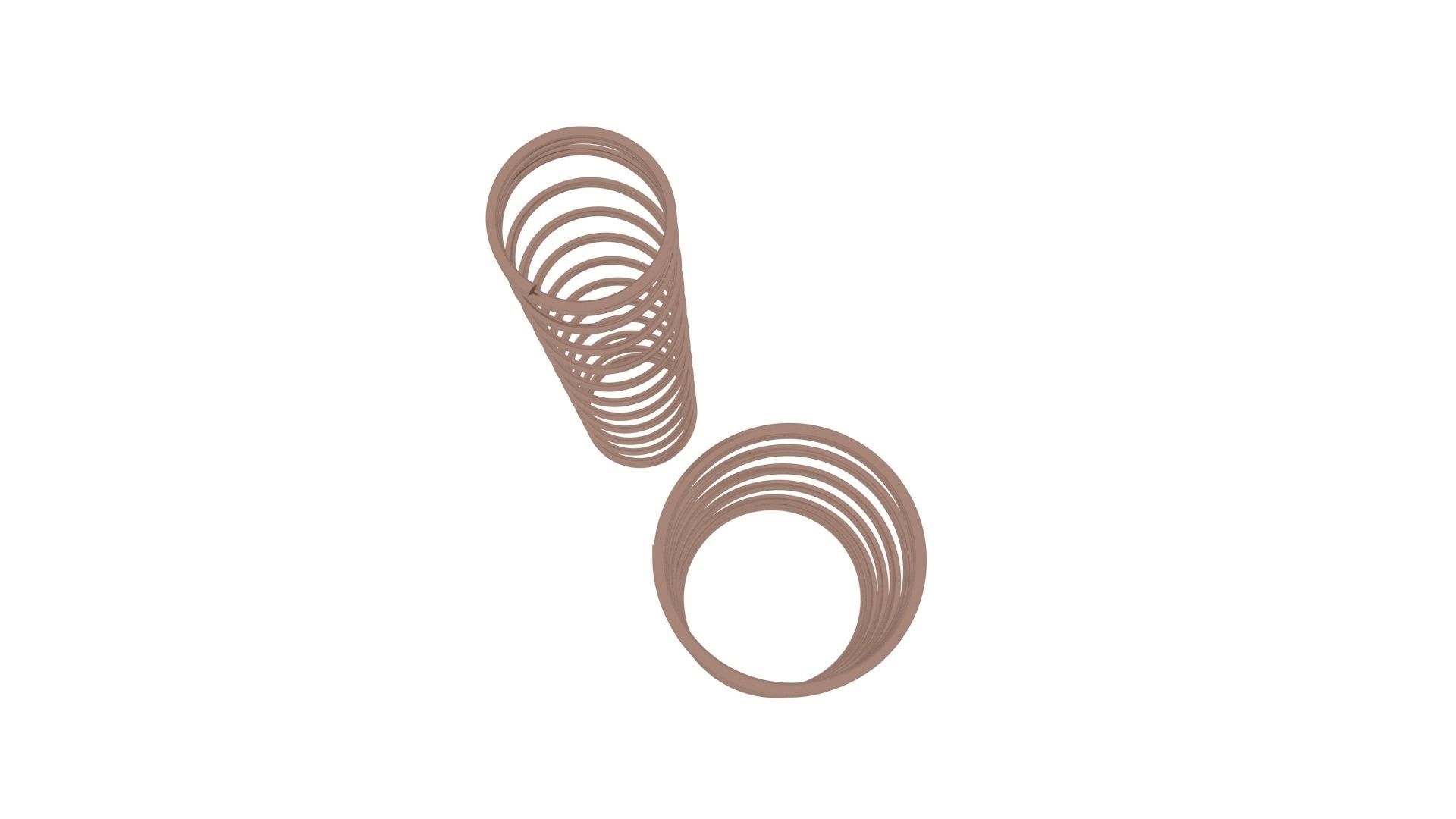 Bronze Pen Springs 3D model_8