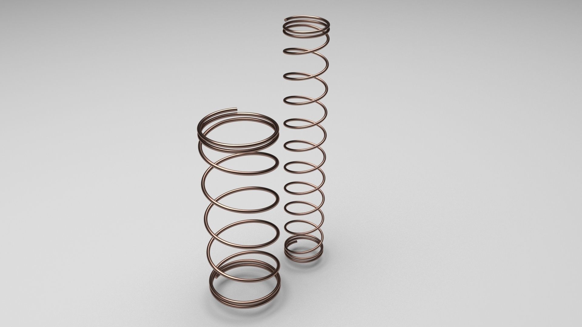 Bronze Pen Springs 3D model_2