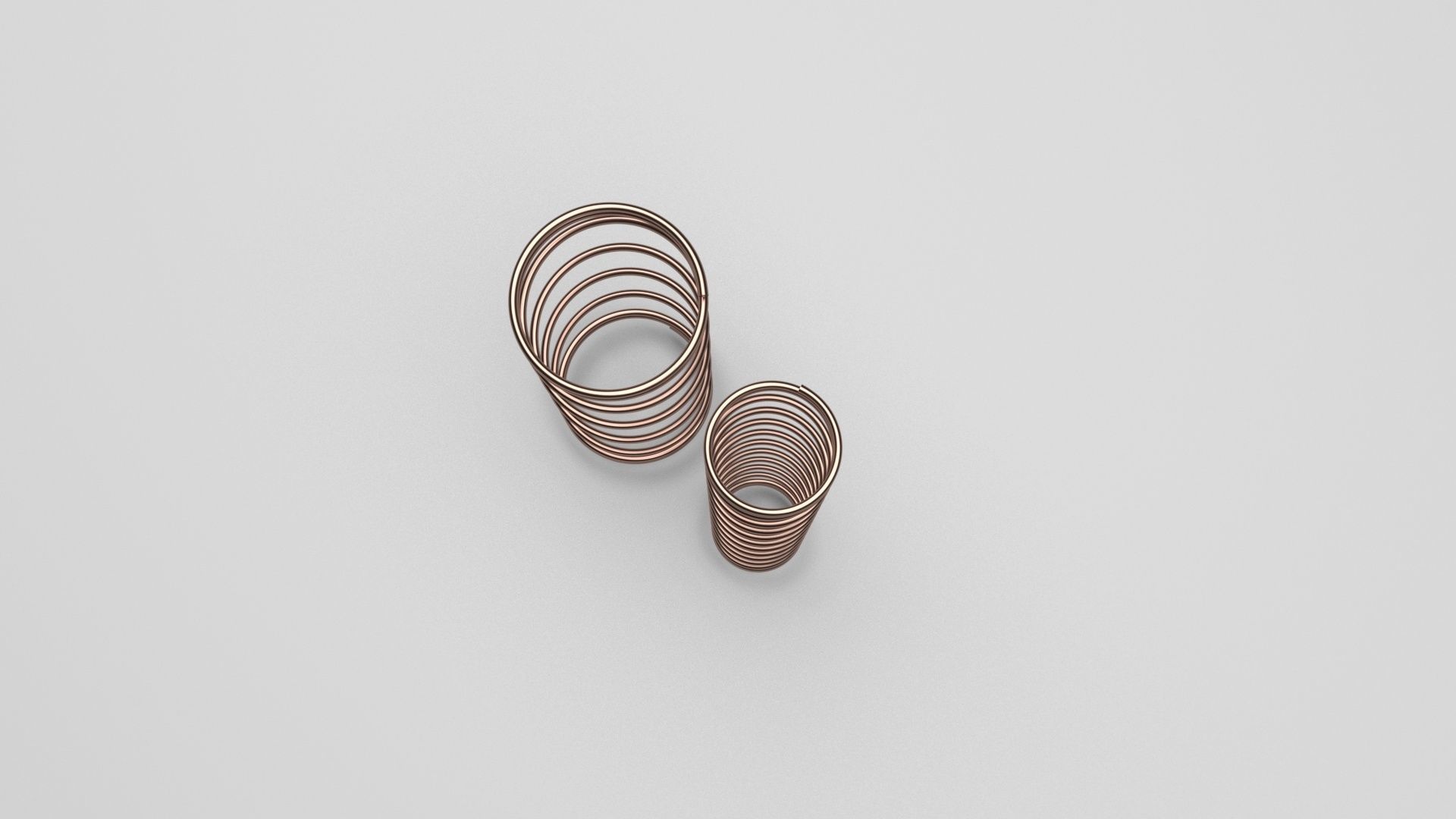 Bronze Pen Springs 3D model_3
