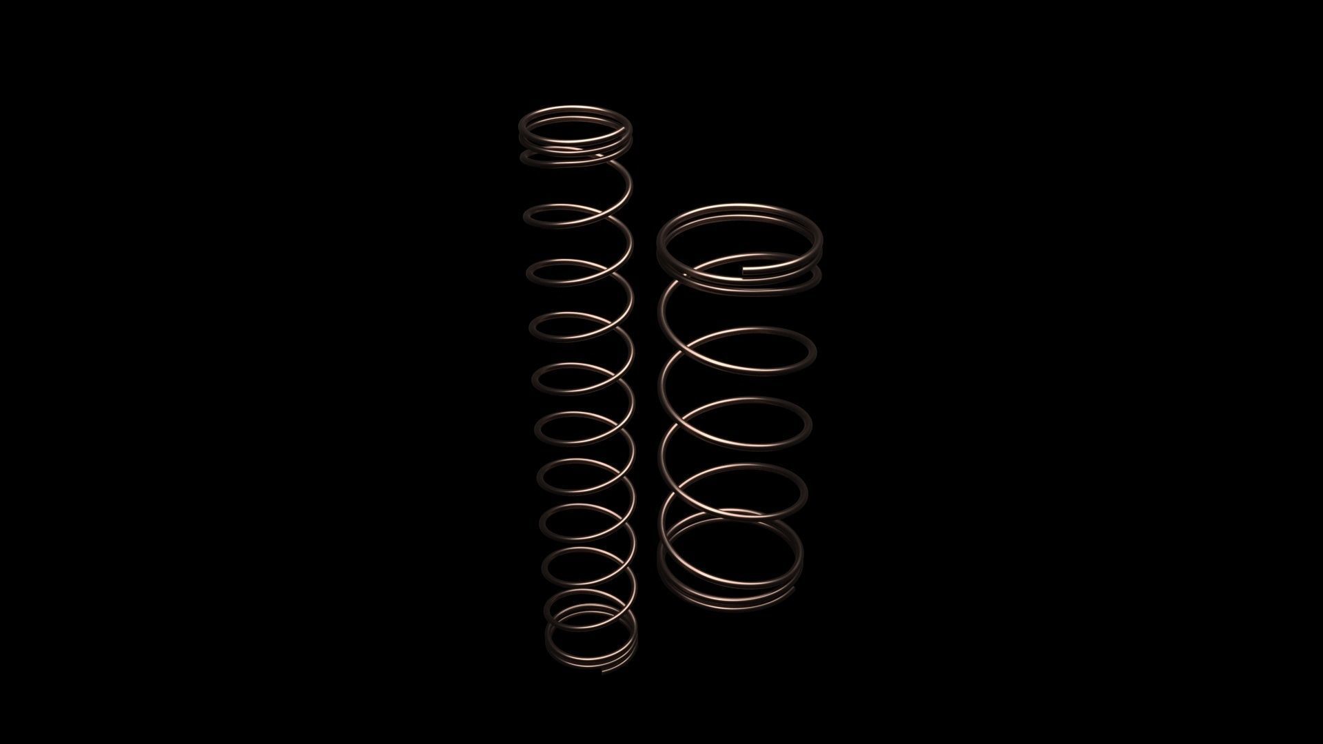 Bronze Pen Springs 3D model_6