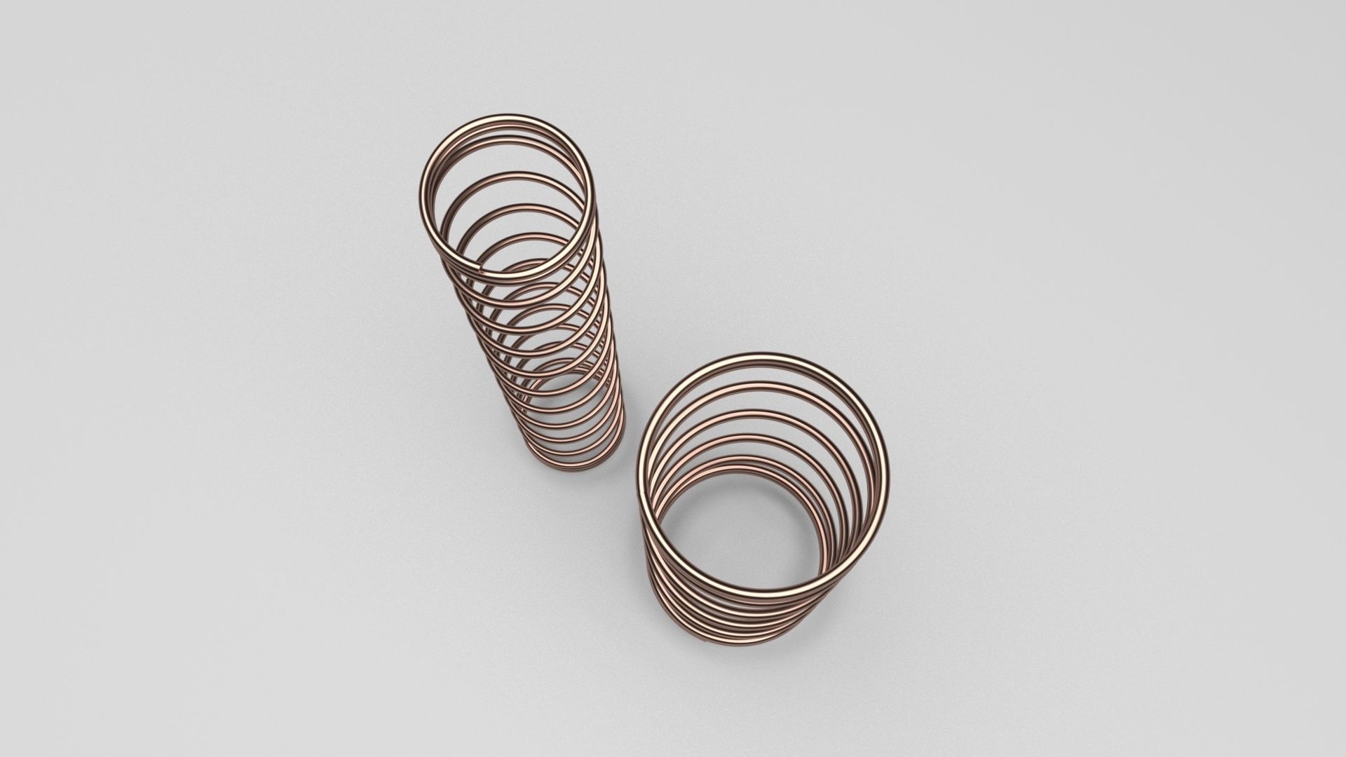 Bronze Pen Springs 3D model_1
