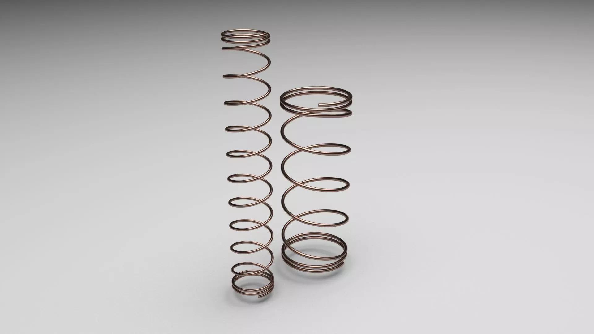 Bronze Pen Springs 3D model_0