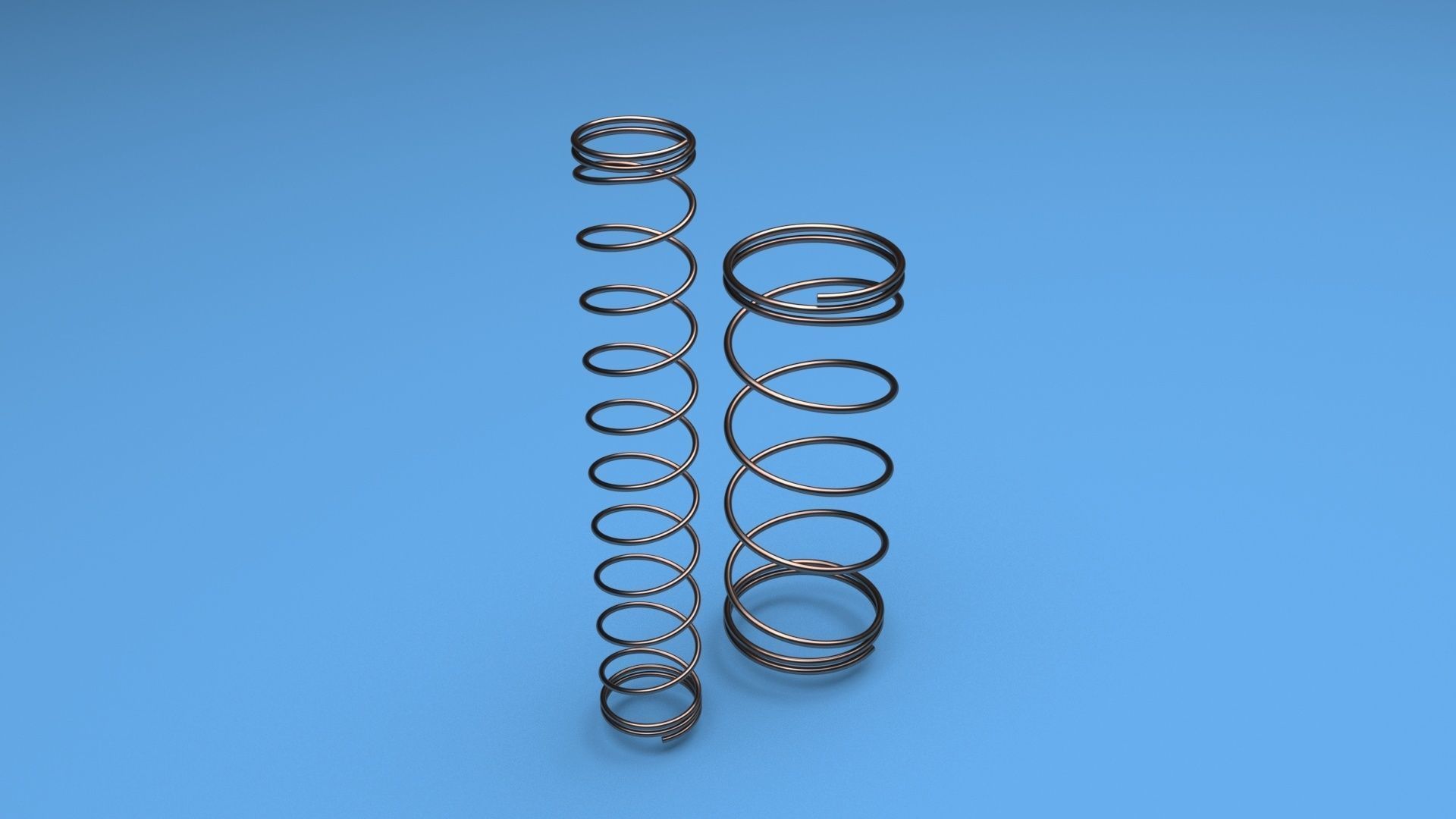 Bronze Pen Springs 3D model_5