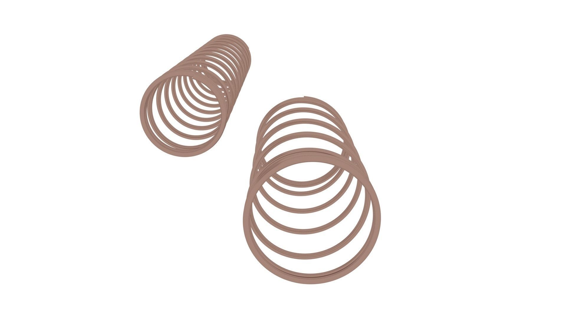 Bronze Pen Springs 3D model_11