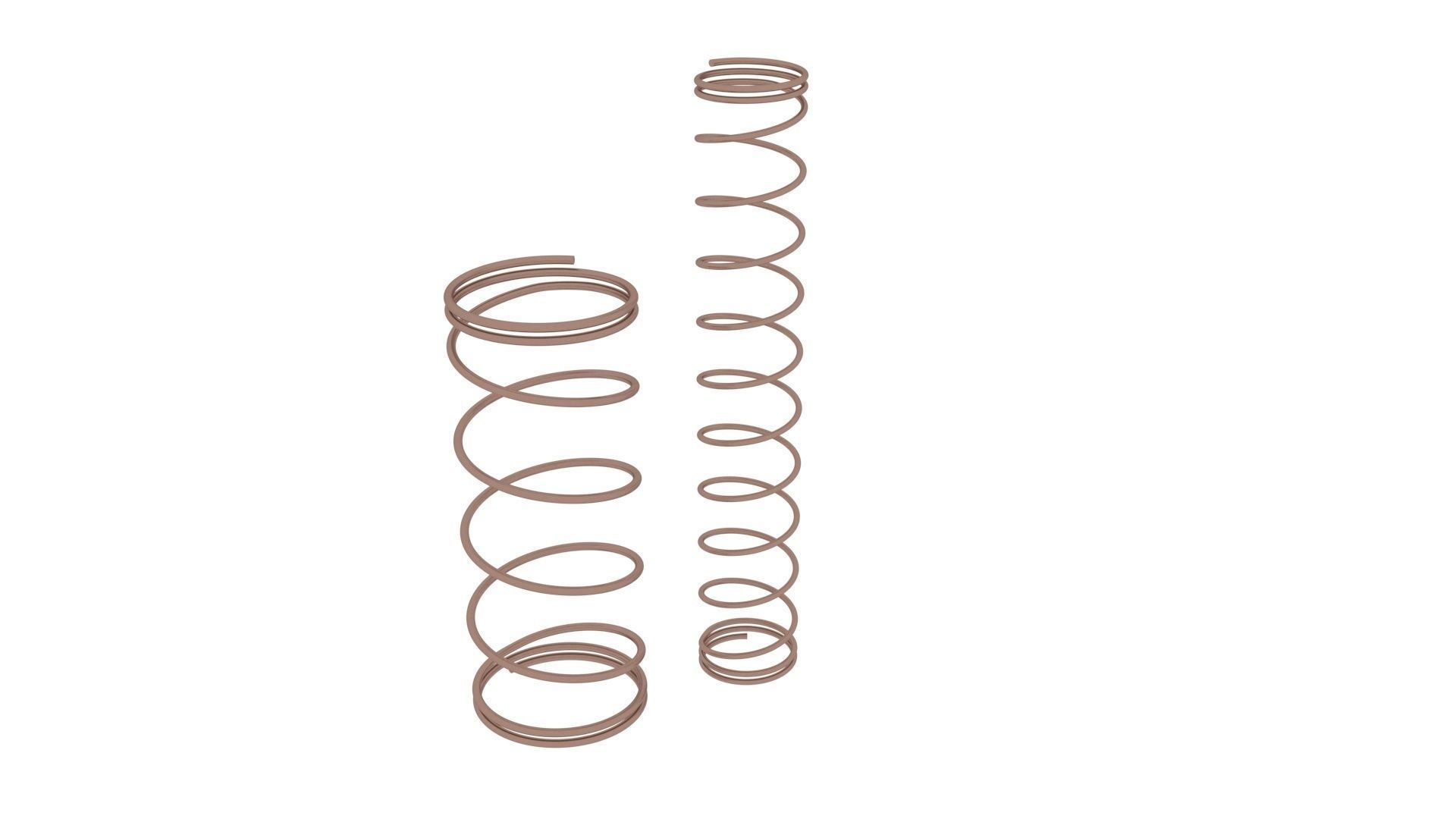 Bronze Pen Springs 3D model_9