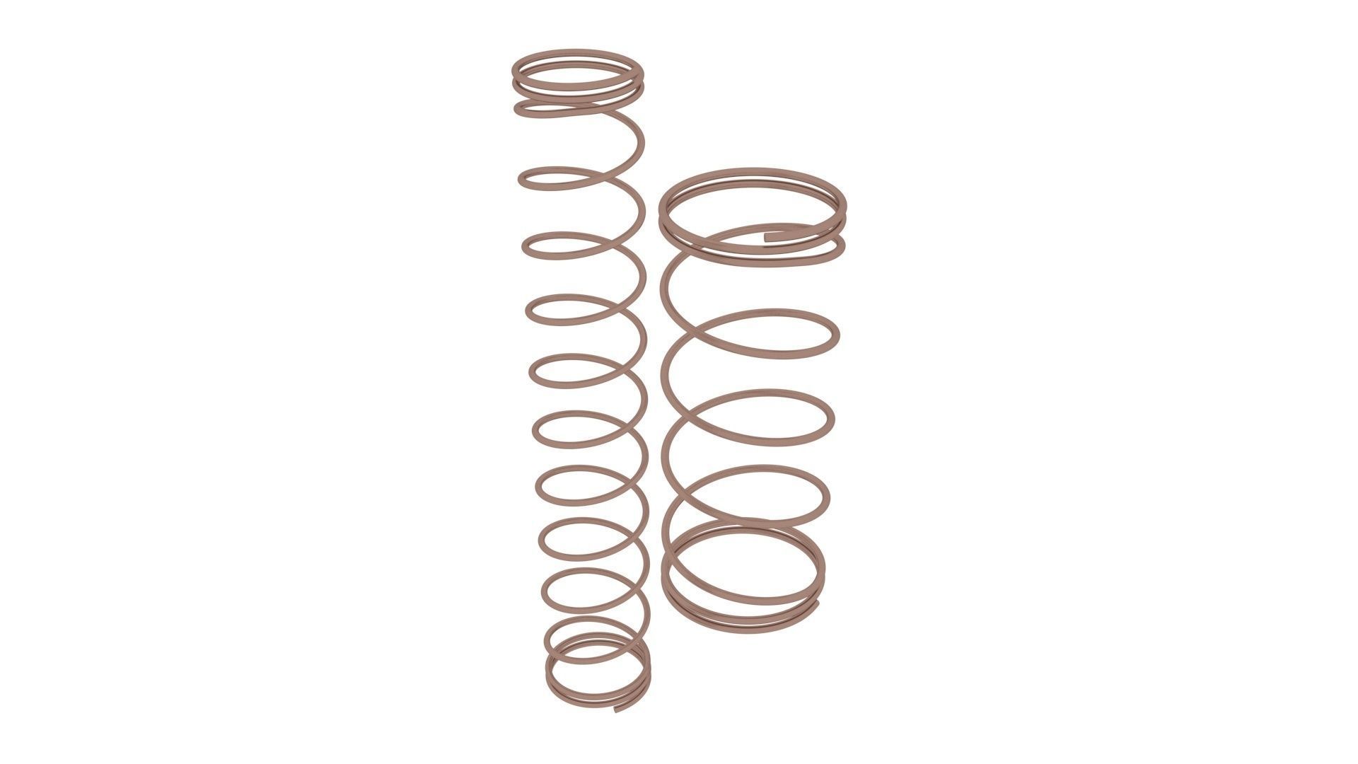 Bronze Pen Springs 3D model_7