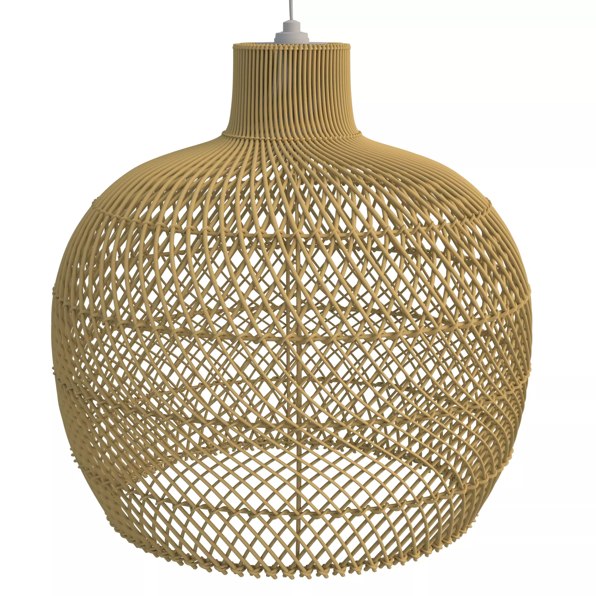 Eco-friendly Decoration Handmade bamboo lamp shape 3D model