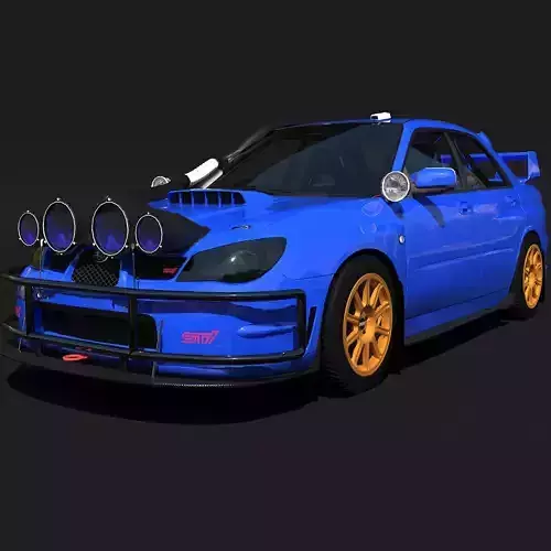 Subaru Impreza WRX STi Realistic 3D model