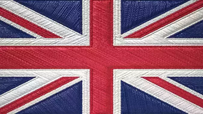 Union Jack Embroidered Flag 6 different versions