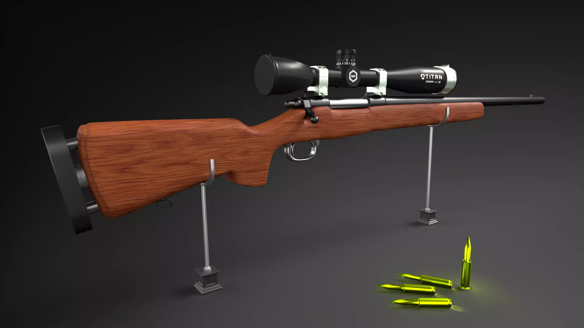 Sniper M24 SWS Free low-poly 3D model