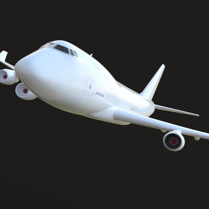 B747-400F Wingspan 2200mm 3D print model_1