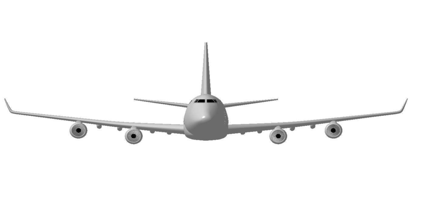 B747-400F Wingspan 2200mm 3D print model_4