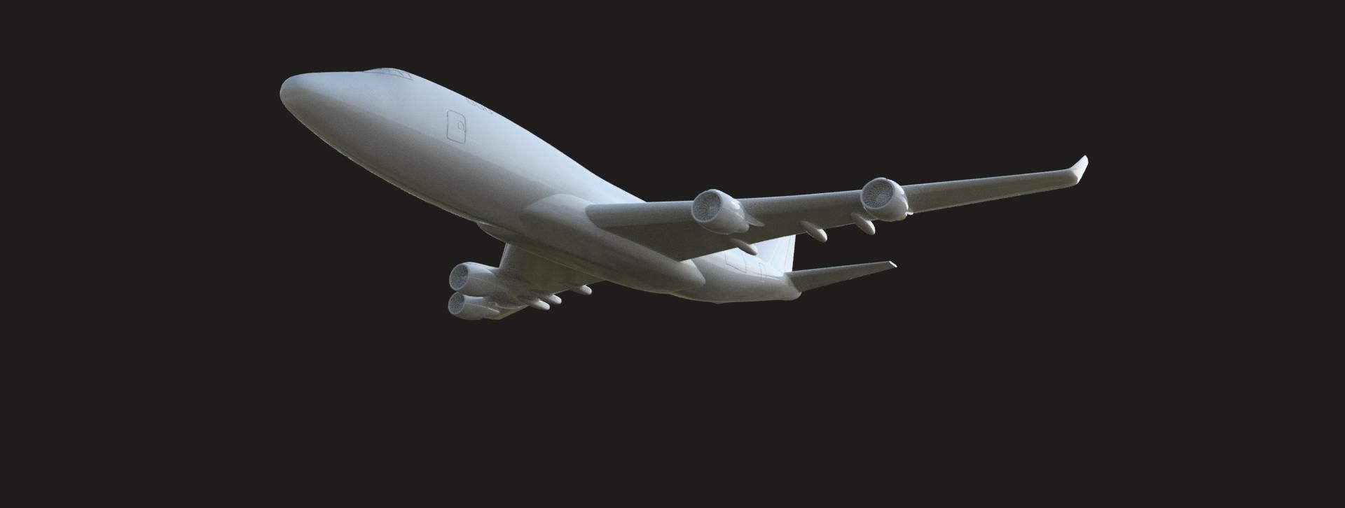 B747-400F Wingspan 2200mm 3D print model_2