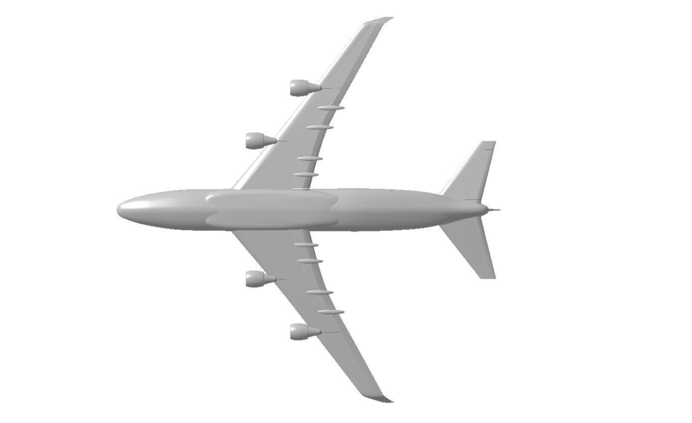 B747-400F Wingspan 2200mm 3D print model_3