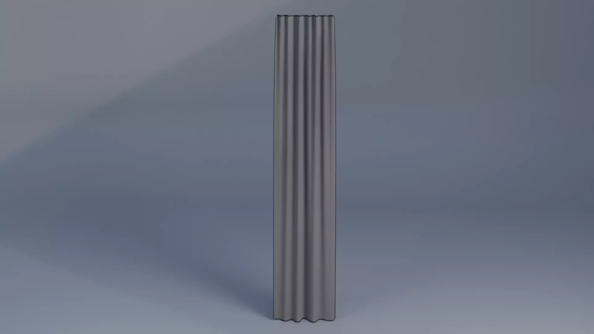 Curtains  Low-poly 3D model_0