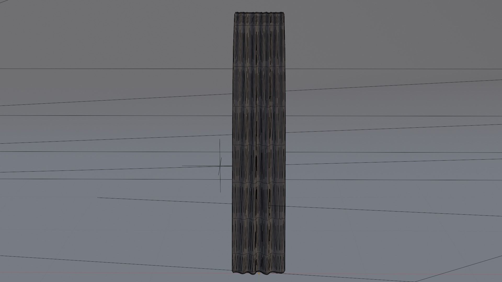 Curtains  Low-poly 3D model_2