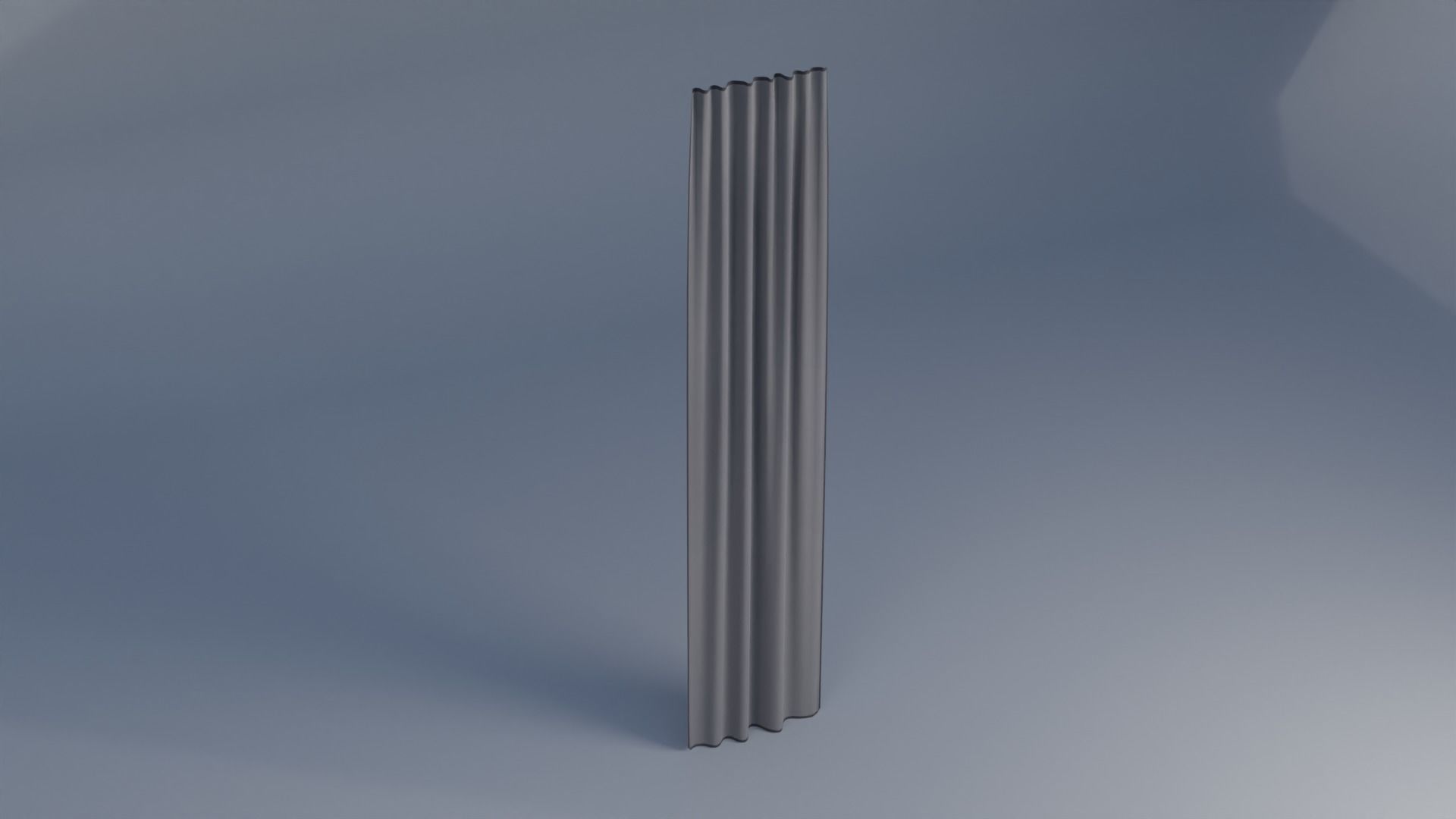 Curtains  Low-poly 3D model_1