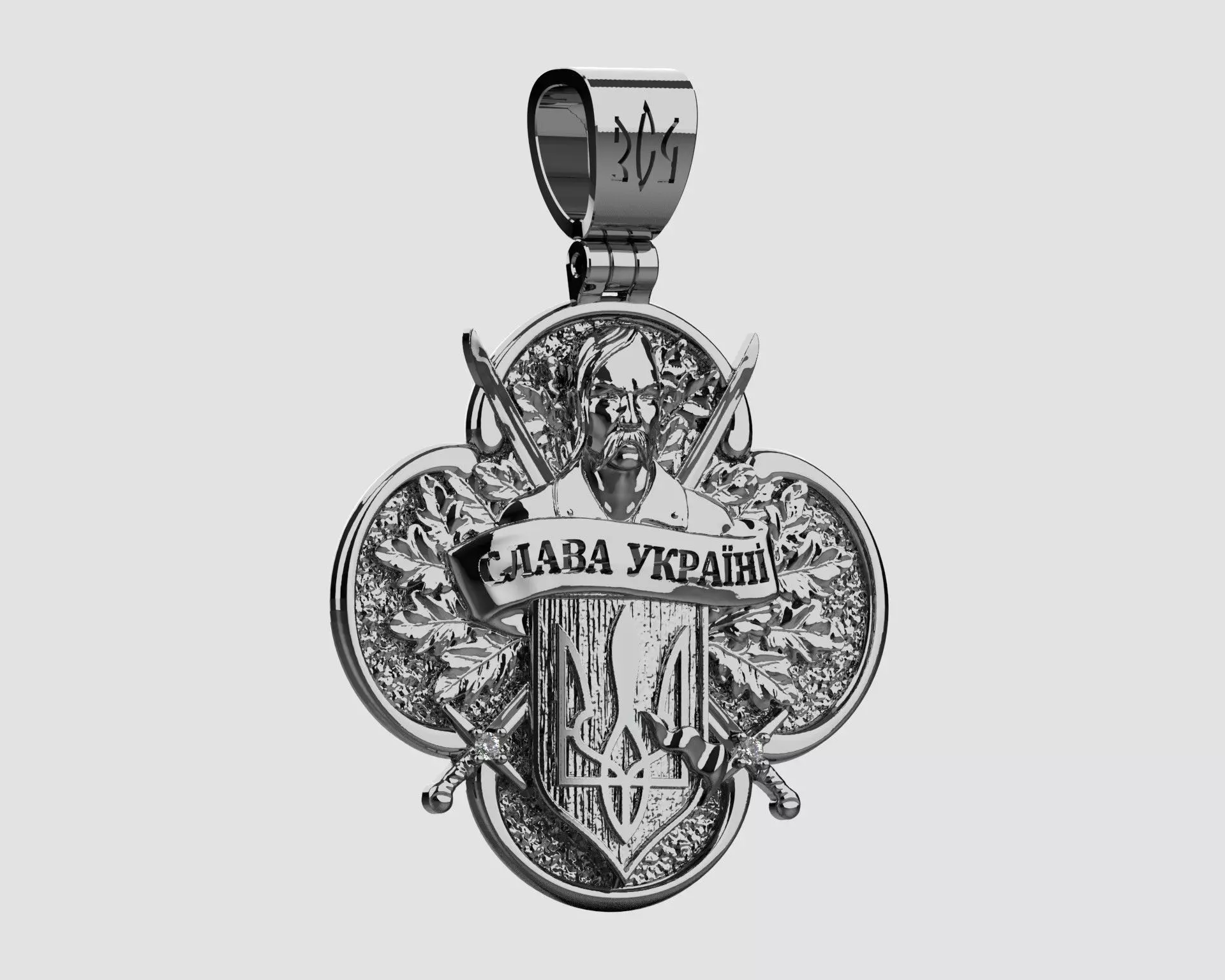   pendant Ukraine 3D print model_0