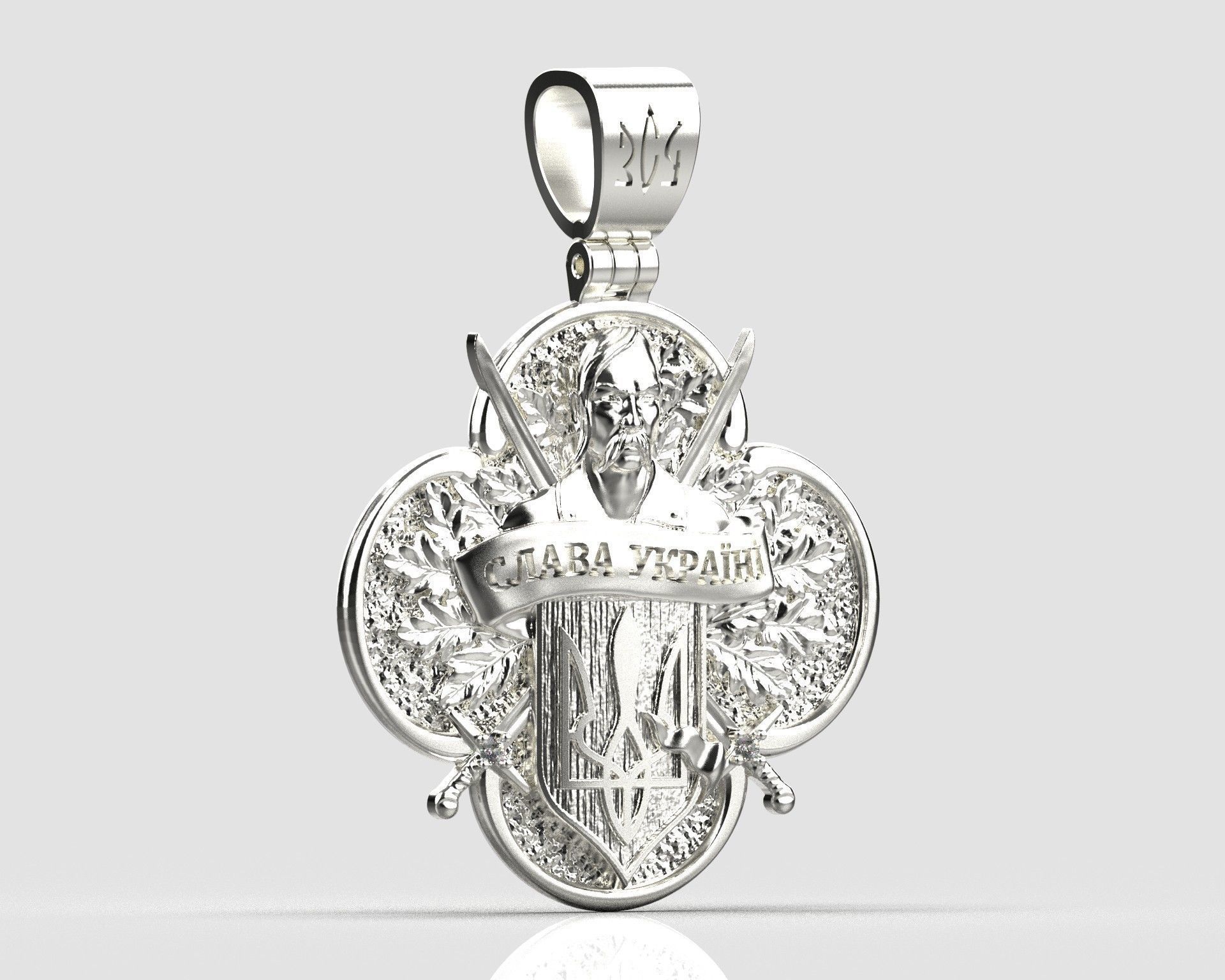   pendant Ukraine 3D print model_9