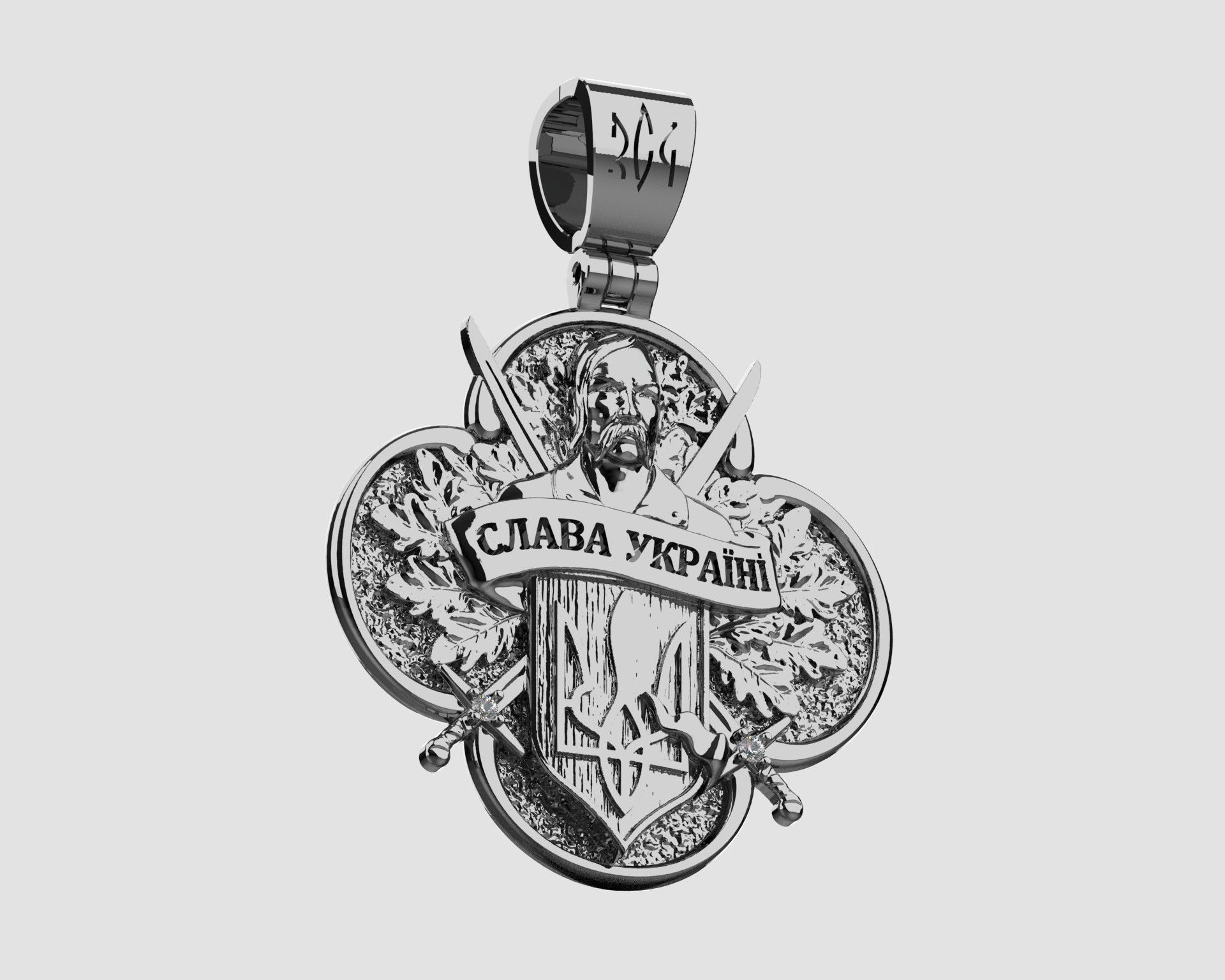   pendant Ukraine 3D print model_11