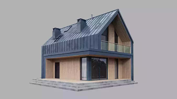 House 10 - residential building 3D model