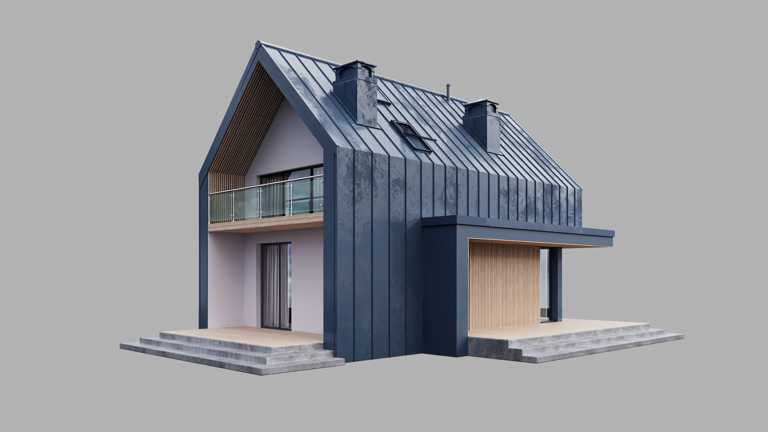 House 10 - residential building 3D model 3D model_1