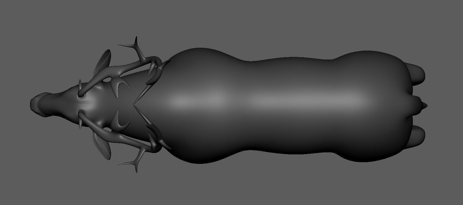 Deer Low Poly Animal Low-poly 3D model_2