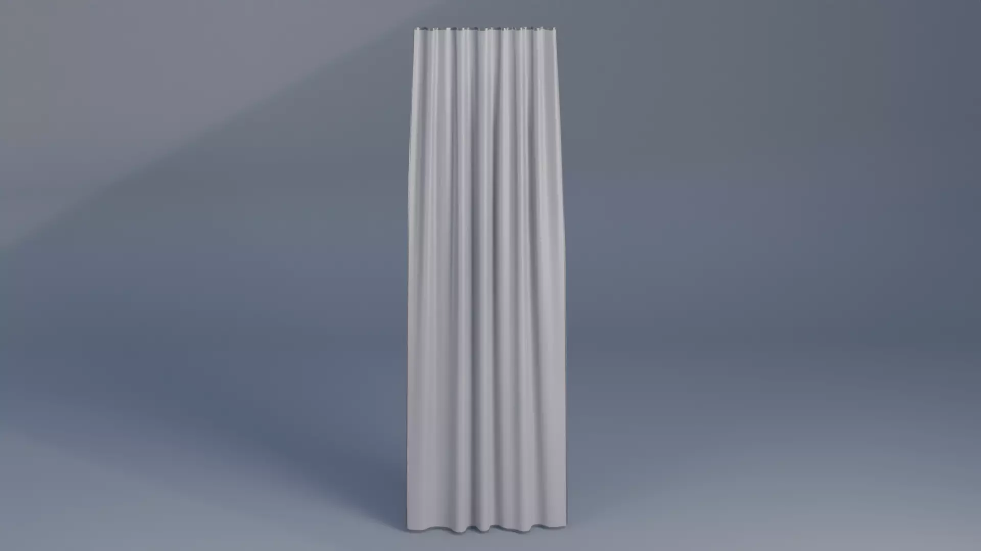 Curtains Low-poly 3D model_0