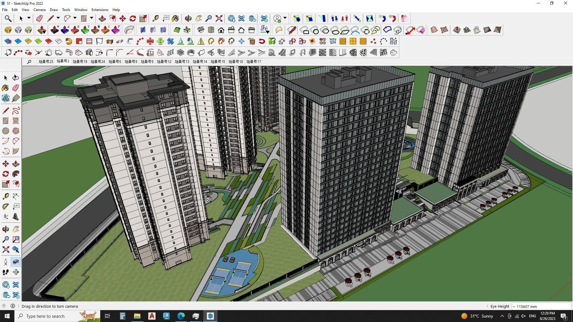 Residential construction 3d sketchup model 3D model_2