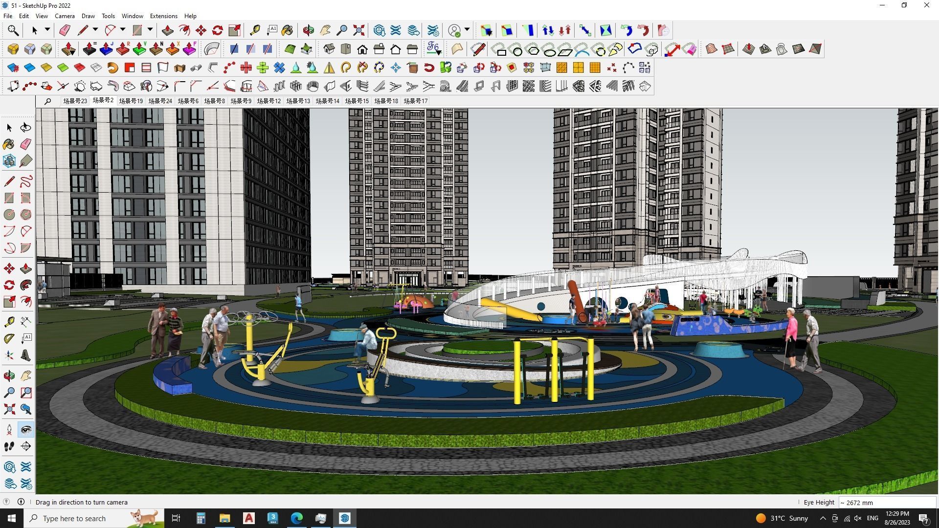 Residential construction 3d sketchup model 3D model_5