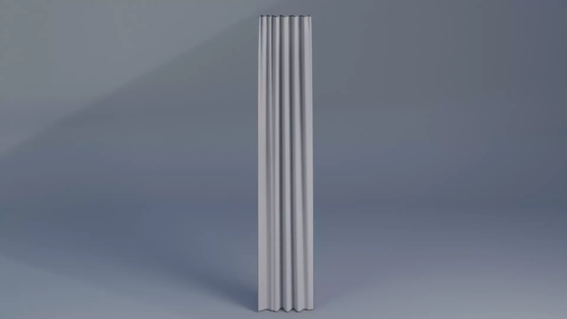 Curtains Low-poly 3D model_0