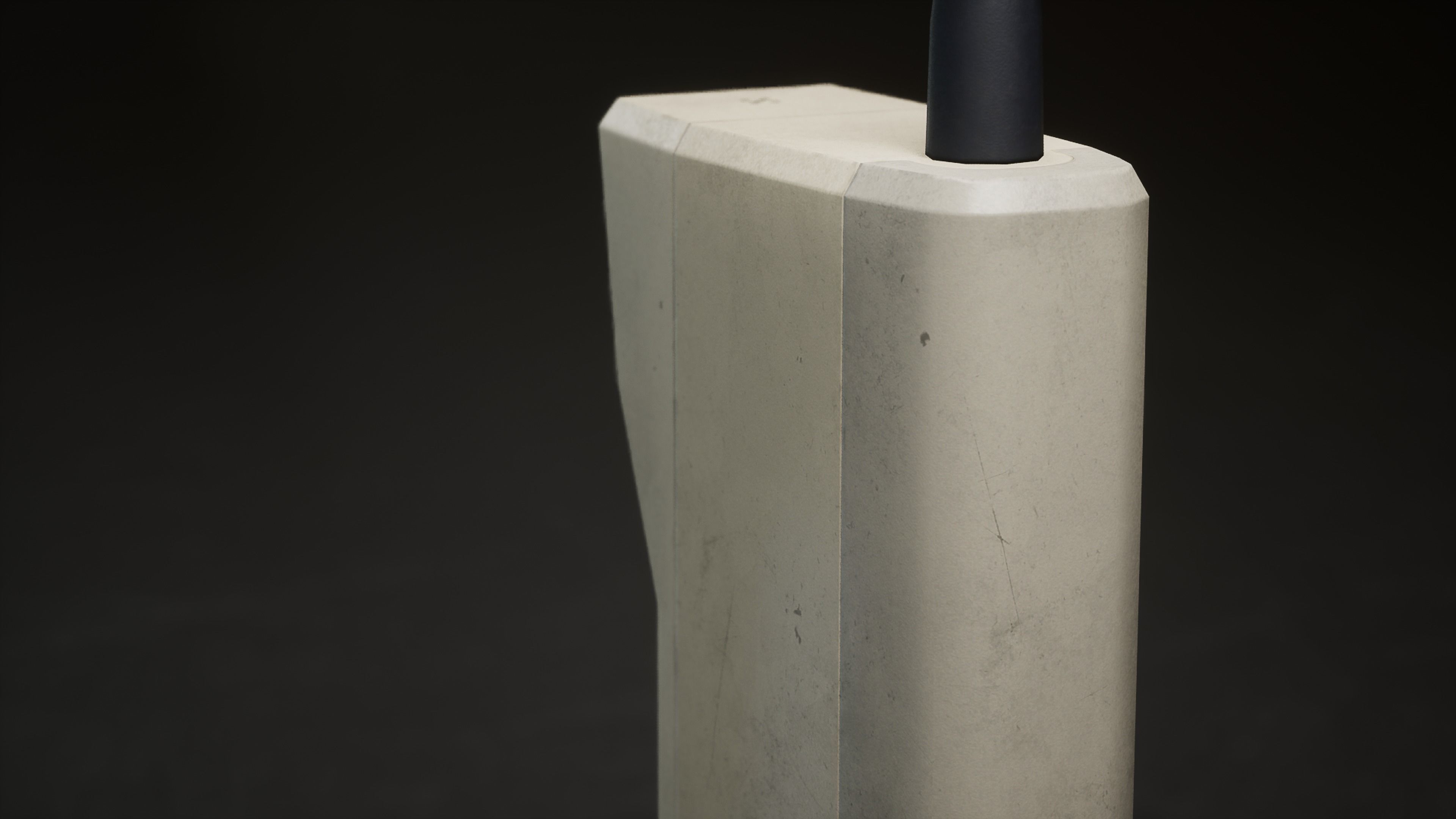 Motorola DynaTAC 8000x Used Low-poly 3D model_4