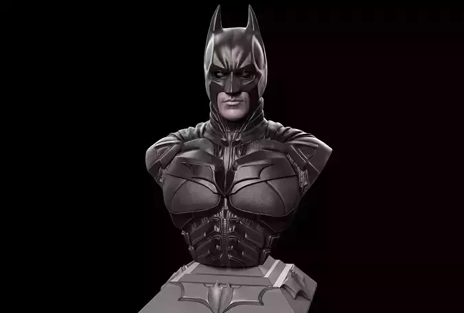 Christian Bale- Batman Masked Bust 3D print model
