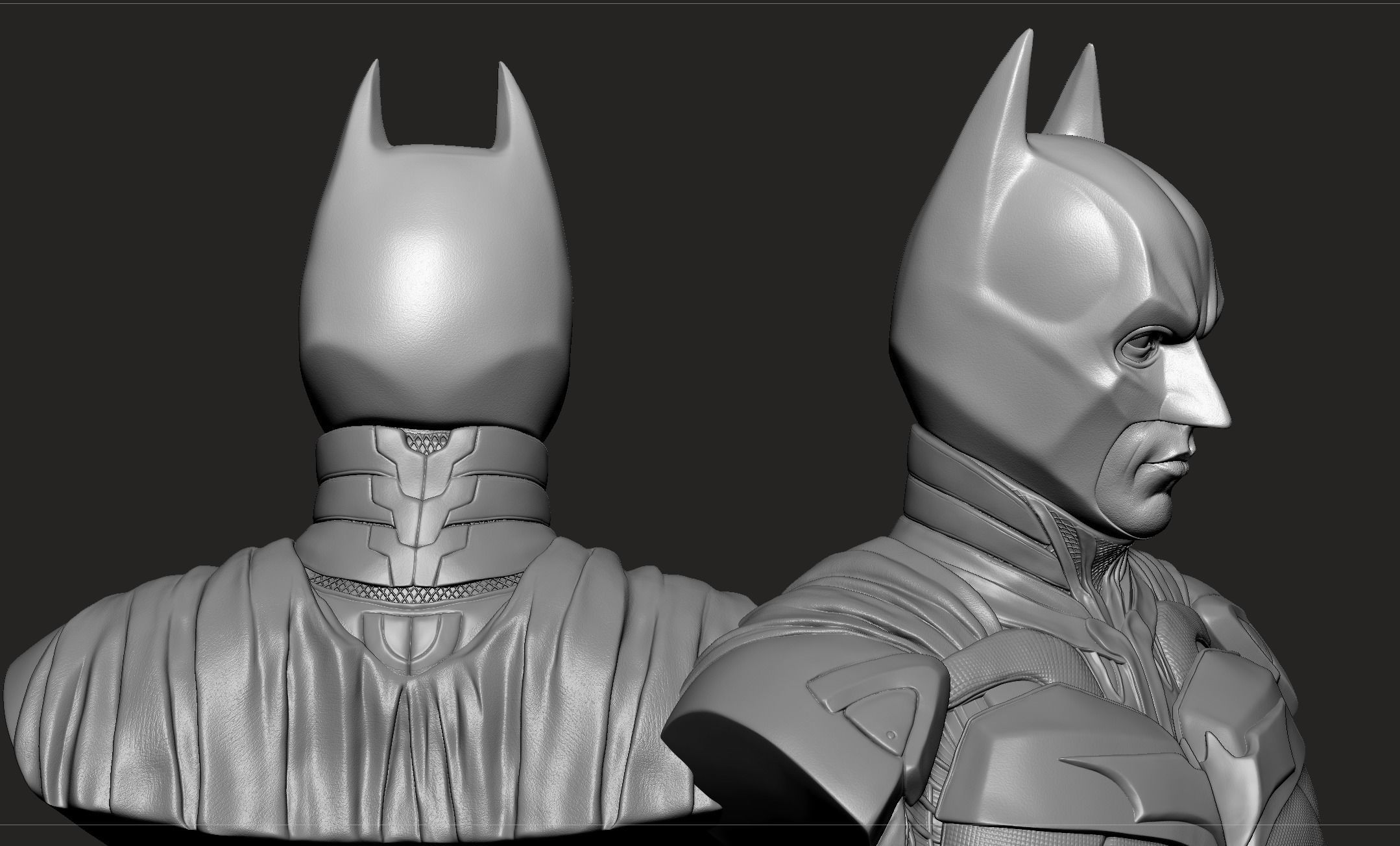 Christian Bale- Batman Masked Bust 3D print model_10