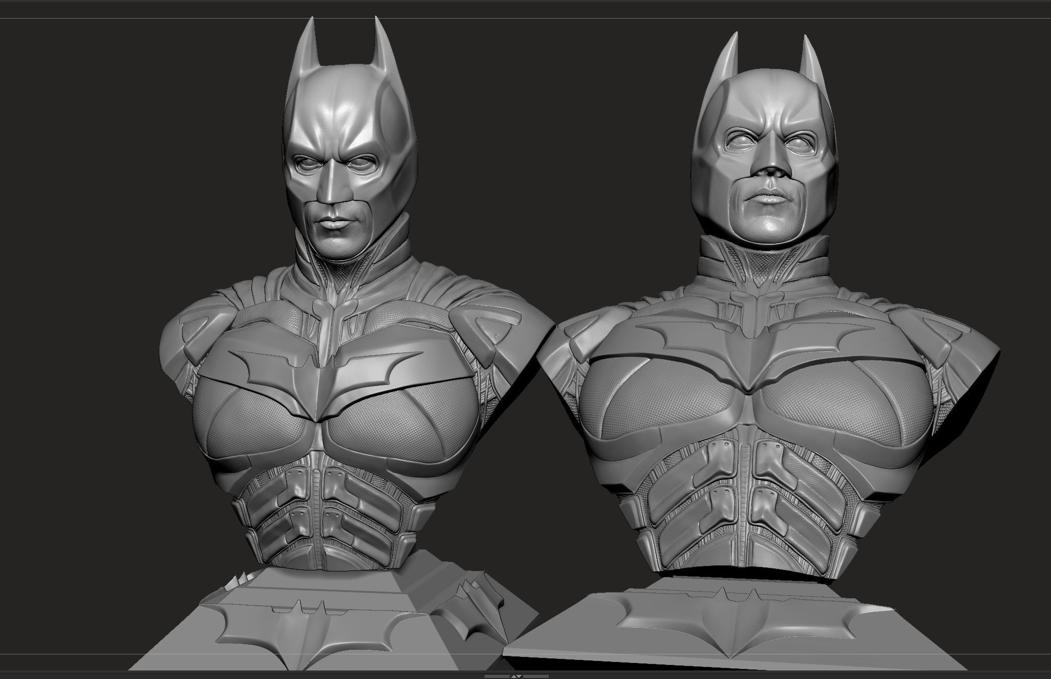 Christian Bale- Batman Masked Bust 3D print model_14