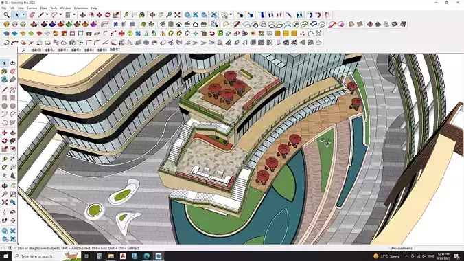 SKETCHUP SHOPPING MALL 3D MODEL 3D model