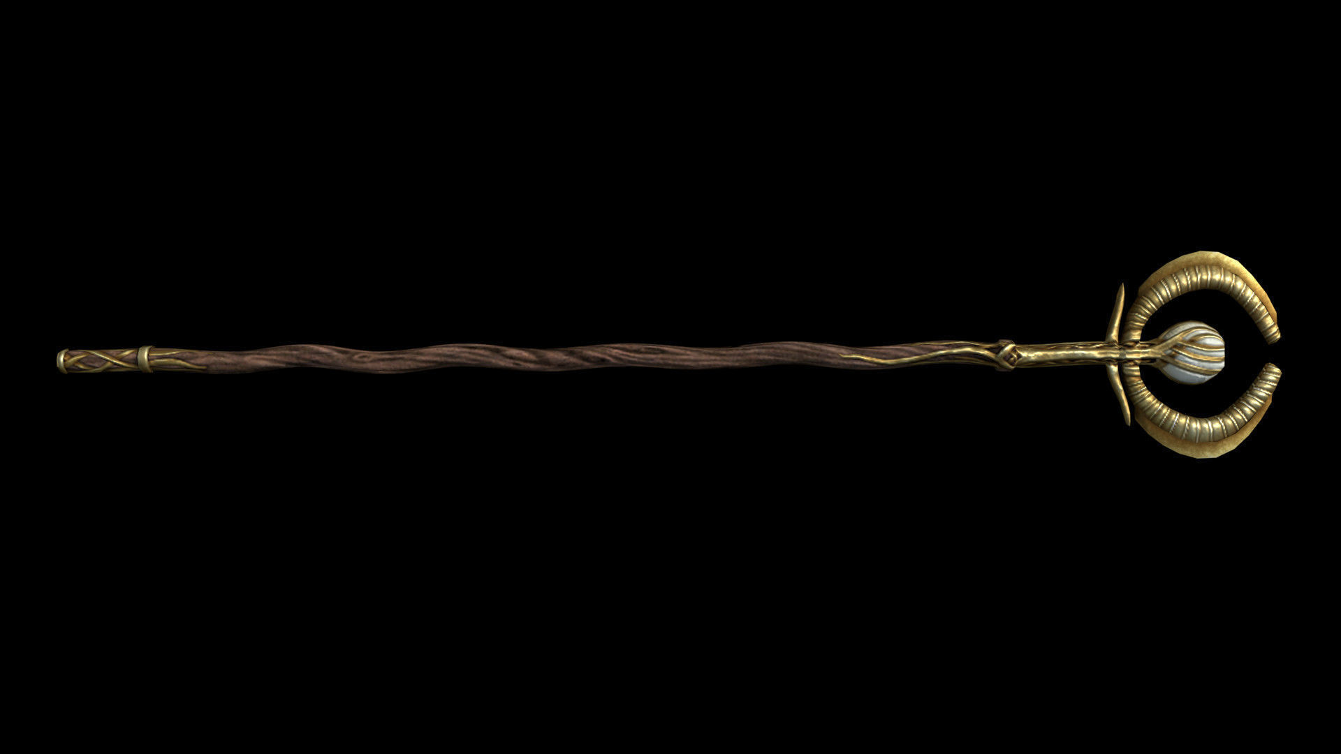 Galadriel in Golden Armour Low-poly 3D model_4