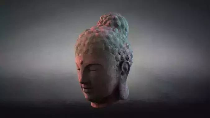 Buddha Statue Head model head