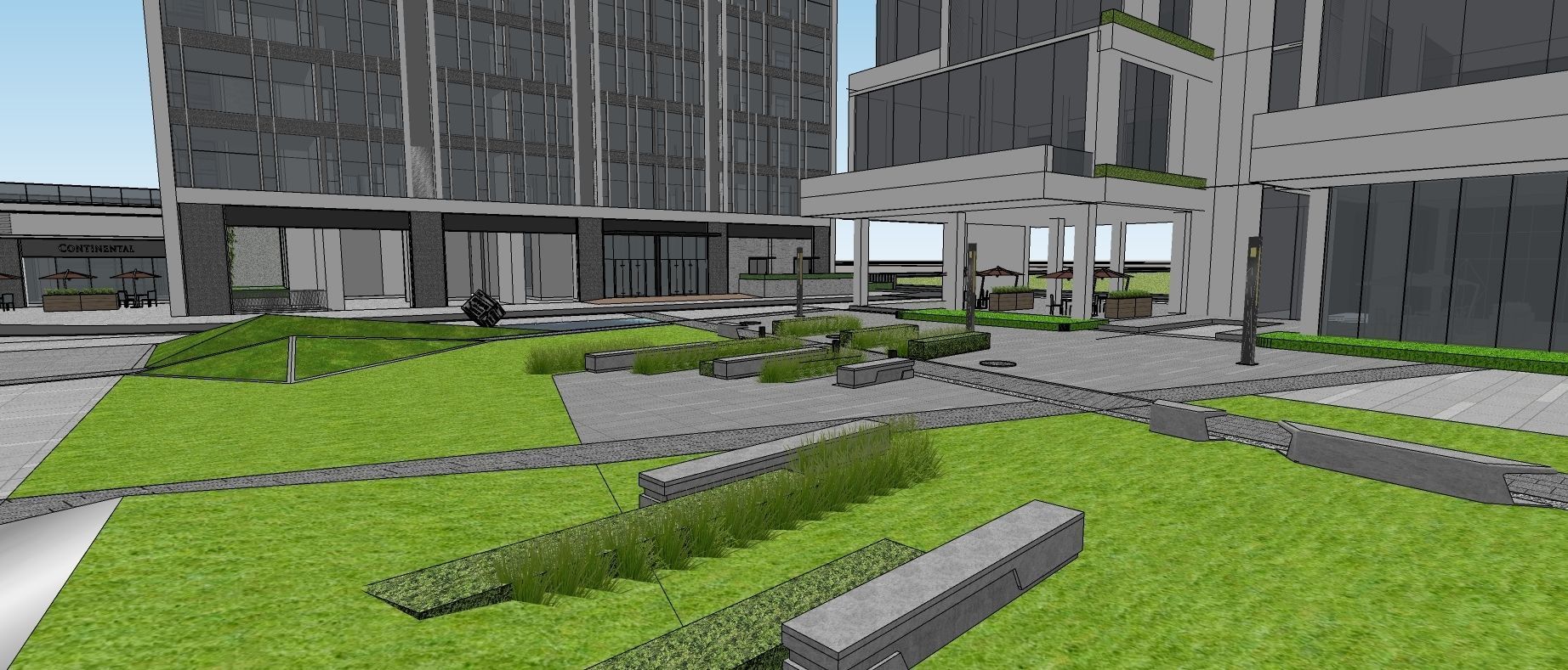 Commercial office building 3d model 3D model_8