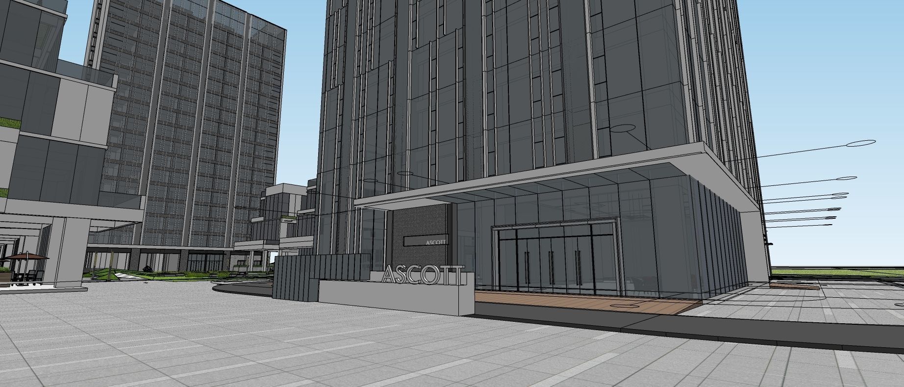 Commercial office building 3d model 3D model_2